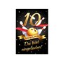 Minkocards Lot de 12 cartes d'invitation avec 12 enveloppes pour 10e anniversaire d'enfant - Cônes de bowling pour filles et gar