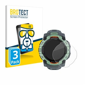 brotect Protection Écran Verre pour Garmin Instinct 3 AMOLED (50 mm) (3 Pièces) Film Protecteur Vitre 9H [Anti-Rayures