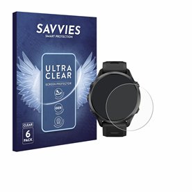 savvies Protection Ecran pour Garmin Forerunner 970 (6 Pièces) - Film Protection Ultra Clair