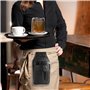 LEONARDO VERRELLI Portefeuille de serveur en cuir, porte-monnaie, pour homme et femme, avec ou sans holster, poche plaquée, avec