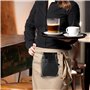 LEONARDO VERRELLI Portefeuille de serveur en cuir pour serveur, porte-monnaie, taxi, service pour homme et femme, avec ou sans h