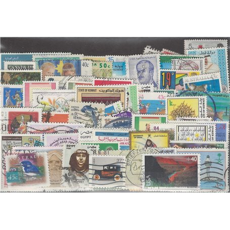 Tous Monde 100 différents Timbres spéciaux (Timbres pour Les collectionneurs)