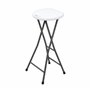 Tabouret de bar pliable Spetebo - Charge maximale : 100 kg - 70 x 27 cm - Tabouret de bar pliable en métal avec assise en plasti