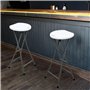 Tabouret de bar pliable Spetebo - Charge maximale : 100 kg - 70 x 27 cm - Tabouret de bar pliable en métal avec assise en plasti