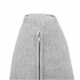 Set de Housses de Coussins d'Extérieur en Tissu pour Canapé de Jardin Siège et Dossier Gris Alcamo