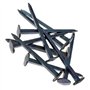 Lot de 10 clous de serrure de 40 mm de long - Clous - Clous - Forgés - Clous décoratifs forgés - Aspect antique - Surface bleu-n
