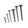Lot de 10 clous de serrure de 40 mm de long - Clous - Clous - Forgés - Clous décoratifs forgés - Aspect antique - Surface bleu-n