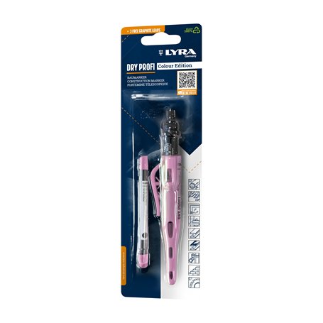 LYRA Dry Profi Colour Edition Lot de 2 marqueurs de chantier