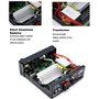 HiFi Bluetooth Amplificateur 1000W, 2CH, 12 V / 220 V,Mini récepteur amplificateur audio stéréo Bluetooth