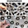 4 Pièces Voiture Cache Moyeux pour Abarth 500 Stilo Ducato Palio Bravo Doblo,Capuchons Centre Roue Moyeu Cache Jantes Enjoliveur