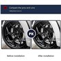 4 Pièces Voiture Cache Moyeux pour Abarth 500 Stilo Ducato Palio Bravo Doblo,Capuchons Centre Roue Moyeu Cache Jantes Enjoliveur