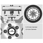 4 Pièces Voiture Cache Moyeux pour Abarth 500 Stilo Ducato Palio Bravo Doblo,Capuchons Centre Roue Moyeu Cache Jantes Enjoliveur