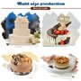 Domeilleur 3 pcs Cercle a Patisserie 20 23 26 cm, Cadre Pâtissier Rond INOX Argent, Moule Cercle à Gateau Cookie Cutter Cadre Mo