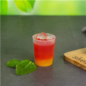 Silverkitchen Lot de 50 verres à liqueur 2 cl / 4 cl givrés – incassables réutilisables – Gobelets à liqueur réutilisables – Gob
