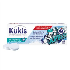 Kukis Nettoyant pour appareils dentaires 60 tablettes