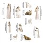 figurines de crèche en résine