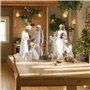Ensemble de crèche de Noël avec figurines de saule, 10 pièces, figurines de crèche en résine, naissance Belen Noël, crèche de No