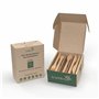 Ensemble de couverts en bambou 100% biodégradables & 30 cuillères + 60 couteaux + 60 fourchettes. Alternative écologique aux cou