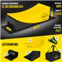 CAMPERGRADE Lot de 2 cales pour camping-car, maintien maximal [avec niveau à bulle, tapis de sol] Cales de roue pour caravanes e