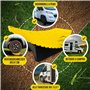 CAMPERGRADE Lot de 2 cales pour camping-car, maintien maximal [avec niveau à bulle, tapis de sol] Cales de roue pour caravanes e