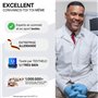 Ellicit® Bandelette nasale noir, 30 bande nasale premium, contre le ronflement, forte tenue pour le sport & meilleure qualité de