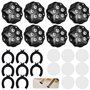 Lot de 8 roulettes sphériques pour meubles - Petites roulettes à billes - Charge lourde - 360 ° - Pour appareils de cuisine - Au