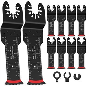 Lot de 10 lames de scie oscillantes