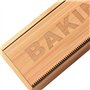 MSUIINT Lot de 2 distributeurs de papier sulfurisé en bambou avec emporte-pièce pour tiroir de cuisine