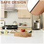 MSUIINT Lot de 2 distributeurs de papier sulfurisé en bambou avec emporte-pièce pour tiroir de cuisine