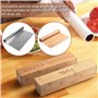 MSUIINT Lot de 2 distributeurs de papier sulfurisé en bambou avec emporte-pièce pour tiroir de cuisine