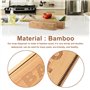 MSUIINT Lot de 2 distributeurs de papier sulfurisé en bambou avec emporte-pièce pour tiroir de cuisine