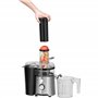 WMF Kult X Centrifugeuse électrique en acier inoxydable 500 W pour gros morceaux de fruits, pichet à jus 1,2 l, filtre à mousse,