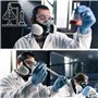 Dräger X-plore 3300 masque de protection avec lunettes de protection X-pect 4400 et filtres ABEK1 Hg P3 | Demi-masque chimique c