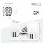 bremermann Porte-Verre Double avec gobelet en INOX chromé - Gamme pour Salle de Bains Lucente