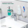 bremermann Porte-Verre Double avec gobelet en INOX chromé - Gamme pour Salle de Bains Lucente