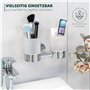 bremermann Porte-Verre Double avec gobelet en INOX chromé - Gamme pour Salle de Bains Lucente