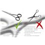 OTTO HERDER Ciseaux de Coiffeur Professionnels de Solingen - 12,7 cm, Inoxydable Avec Micro-dents - Pour Homme et Femme - Croche