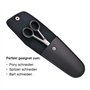 OTTO HERDER Ciseaux de Coiffeur Professionnels de Solingen - 12,7 cm, Inoxydable Avec Micro-dents - Pour Homme et Femme - Croche