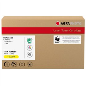 AgfaPhoto APTC718YE approprié pour Canon LBP7200 Toner jaune compatible aussi 2659B002/ 718Y 3400 côtés