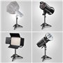 Walimex pro 40 cm Pied de lampe - Mini pied d'éclairage compact et léger, pied d'éclairage, hauteur maximale 42 cm, capacité de 