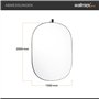 Kit walimex réflecteur pliable 5 en 1, 150x200 cm