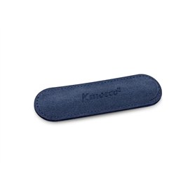 Kaweco Eco Étui en Cuir Velours Bleu Marine I Trousse à Crayons Compatible avec la série Sport I Trousse en Cuir véritable avec