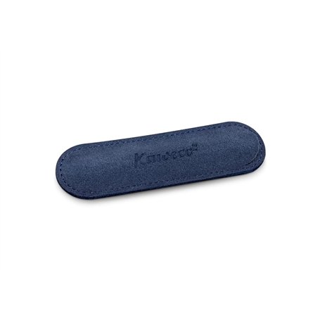 Kaweco Eco Étui en Cuir Velours Bleu Marine I Trousse à Crayons Compatible avec la série Sport I Trousse en Cuir véritable avec