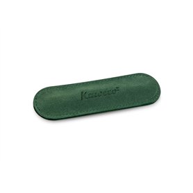 Kaweco Trousse à crayons Eco Velours de couleur verte en cuir – Convient pour 1 stylo – Numéro d'article 10002110
