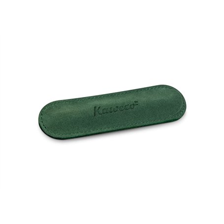 Kaweco Trousse à crayons Eco Velours de couleur verte en cuir – Convient pour 1 stylo – Numéro d'article 10002110