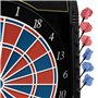 Karella Cible de fléchettes électronique CB-50 avec 27 Jeux et 159 Variantes de Jeu, Dimensions exactes du Tournoi en Version 2 