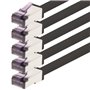 1aTTack.de - 5m - Câble réseau CAT6a Superflex Ethernet Gigabit LAN Câble patch RJ45 CAT6 A 10000 Mbit s SFTP PIMF 500 MHz compa
