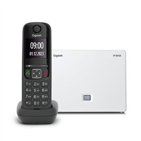 Gigaset AS690A IP Base - Téléphone VoIP - Prend en Charge 6 Ordinateurs Portables - Accès aux Contacts Google