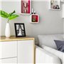 WOLTU Lot de 10 Cadre Photo 15x20cm Cadre en Bois Massif avec Passe Partout, Suspendre Horizontalement ou Verticalement, Décorat