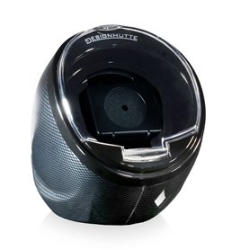 DESIGNHÜTTE® Tourne-montre Optimus 2.0 en carbone pour 1 montre automatique avec éclairage LED